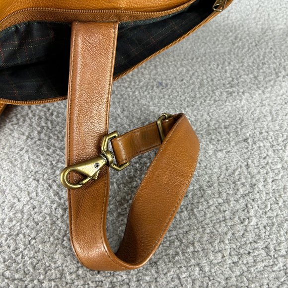 Boulder Ridge Leather Book Bag Messenger Shoulder Strap Heavy Worn In School - Picture 12 of 16